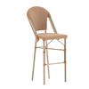 Flash Furniture SDA-AD642001-F-BS-NATWH-LTNAT-GG Lourdes 30"H Natural/White Finish French Bistro Stool 