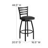Flash Furniture XU-6F8B-LADSWVL-BLKV-GG - Item 277570