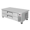 Turbo Air TCBE-60SDR-E-N Super Deluxe 66in Wide Extended Top Refrigerated Chef Base 