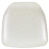 Flash Furniture BH-IVORY-HARD-VYL-GG 15.5"W x 15.5"D Hard Ivory Vinyl Chiavari Chair Cushion 