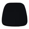 Flash Furniture LE-L-C-BLACK-GG 15"W x 15"D Soft Black Fabric Chiavari Chair Cushion 