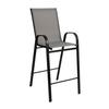 Flash Furniture 2-JJ-092H-GR-GG Brazos 22in x 26in Gray Patio Barstool - 2 Each 