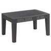 Flash Furniture DAD-SF2-T-DKGY-GG 27.75in x 19.75in All-Weather Outdoor Resin Coffee Table 