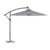Flash Furniture GM-WL-UU012-GRY-GG Sedona 120in Dia. x 98"H Gray Cantilever Umbrella 