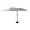 Flash Furniture GM-WL-UU021-GRY-GG Elizabeth 180in Gray Triple Head Patio Umbrella with Steel Tube 