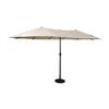 Flash Furniture GM-WL-UU021-TAN-GG Elizabeth 180in Tan Triple Head Patio Umbrella with Steel Tube 
