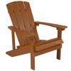 Flash Furniture JJ-C14501-TEAK-GG 33.5in x 29.5in Teak Polystyrene Adirondack Chair 
