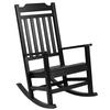 Flash Furniture JJ-C14703-BK-GG 25.6in x 35in Black Faux Wood Polystyrene Rocking Chair 