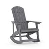 Flash Furniture JJ-C14705-GY-GG Savannah 37.75in x 29.5in Gray Polystyrene Rocking Chair 