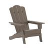 Flash Furniture LE-HMP-1044-10-BR-GG Newport 32in x 29.25in Brown HDPE Patio Chair with Cup Holder 
