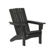 Flash Furniture LE-HMP-1045-10-BK-GG Halifax 33.5in x 32.75in Black HDPE Patio Chair with Cup Holder 