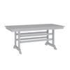Flash Furniture LE-HMP-158-01-GRY-GG Abraham 72in x 35.25in Gray HDPE Adirondack Dining Table 