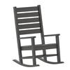 Flash Furniture LE-HMP-2002-110-GY-GG Manchester 33.5in x 32.75in Gray HDPE High Back Rocking Chair 