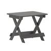 Flash Furniture LE-HMP-2012-1620H-GY-GG Halifax 20in x 16.25in Gray HDPE Folding Side Table 