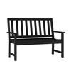 Flash Furniture LE-HMP-2035-12-BLK-GG Ellsworth 50.25in x 24in Black Indoor/Outdoor Bench 