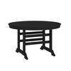 Flash Furniture LE-HMP-248-01-BLK-GG Colonel 48in x 48in Black HDPE Adirondack Dining Table 