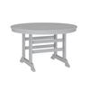 Flash Furniture LE-HMP-248-01-GRY-GG Colonel 48in x 48in Gray HDPE Adirondack Dining Table 