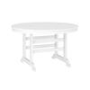 Flash Furniture LE-HMP-248-01-WHT-GG Colonel 48in x 48in White HDPE Adirondack Dining Table 