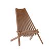 Flash Furniture LTS-0441-BR-GG Delia 21in x 28.75in Brown Acacia Wood Patio Folding Chair 