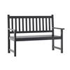 Flash Furniture LTS-0525-BK-GG Adele 45.25in x 22.5in Black Acacia Wood Patio Bench 