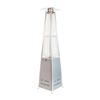 Flash Furniture NAN-FSDC-01-SL-GG Sol Silver Stainless Steel Propane Patio Heater - 42k BTU 