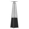 Flash Furniture NAN-FSDC-02-BK-GG Sol Black Stainless Steel Propane Heater - 42k BTU 
