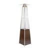 Flash Furniture NAN-FSDC-02-BR-GG 90"H Pyramid Shaped Brown Propane Patio Heater - 42k BTU 