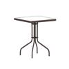 Flash Furniture TLH-073A-1-BZ-GG Barker 23.5in x 23.5in Bronze Metal Base Patio Table 