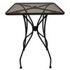 H&D Commercial Seating MT3030-BH 30in Square Top Outdoor Wrought Iron Bar Height Table 