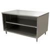 BK Resources CST-3036 36inx 30in 18G Stainless Work Table Cabinet Base with Open Front 