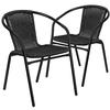 Flash Furniture 2-TLH-037-BK-GG - Item 278425
