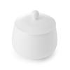 Mikasa Hospitality 5326457 Lola White Bone China 3in Dia. Sugar Bowl with Lid - 16 Each 