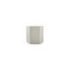 Mikasa Hospitality 5320800 Chic White Porcelain 3.15in x 2.95in x 2.95"H Platform Plate 