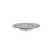 Mikasa Hospitality 1983-7 Ardacam Black & White Glass 16.9oz Plate - 9 Each 