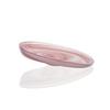 Mikasa Hospitality 2085-3 Ardacam Pink & White Glass 5oz Tilt Deep Plate - 8 Each 