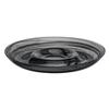 Mikasa Hospitality 2246-43 Ardacam Black Glass 14.7in Dia. Chip-N-Dip Plate - 1dz 