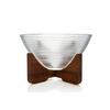 Mikasa Hospitality 2290-1 Ardacam Clear Glass 88.9oz Bowl with Stand - 4 Each 