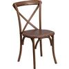 Flash Furniture XU-X-PEC-GG Hercules 20.25in x 23.25in Ash Wood Cross Back Stacking Chair 