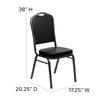Flash Furniture FD-C01-SILVERVEIN-BK-VY-GG - Item 280247
