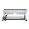 krowne Verity, Inc. 72in Stainless Steel Natural Gas Outdoor Charbroiler Grill - CV-MCB-72NG 