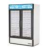 True 49cuft Ice Bag Merchandiser Freezer with 2 Glass Doors White - GDIM-49NT-HC~TSL01 