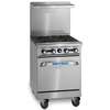 Imperial 24in Gas Restaurant Range 2 Burner with 12in Griddle & Oven - IR-2-G12 