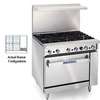 Imperial 36in Restaurant 4 Gas Burner Range with 12in Griddle & Oven - IR-4-G12 