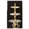 Apex Fountains Atlantis 3 Tier Tray Food Dessert Stand Stainless & Gold - ATL14-1210-G 