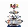 Apex Fountains V.I.P. III 3 Tier Round Tray Appetizer Dessert Food Stand - VIP30-2418-S 