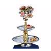 Apex Fountains Manhattan II Appetizer Dessert Food Stand 2 Tier Tray - MAN24-16-G 