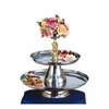 Apex Fountains V.I.P. II 2 Tier Round Tray Appetizer Dessert Food Stand - VIP24-18-G 