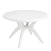 Grosfillex US526704 Ibiza White Resin 46in Dia. Outdoor Table - 1 Each 