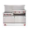 American Range 60in Commercial (6) Burner Gas Range with 24in Raised Griddle - AR6B-24RG-CL-126R 