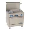 Comstock Castle 36in Gas Restaurant Range with 2 Burners, 24in Griddle & Oven - F330-24 